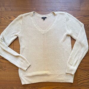 Light Tan V Neck Sweater